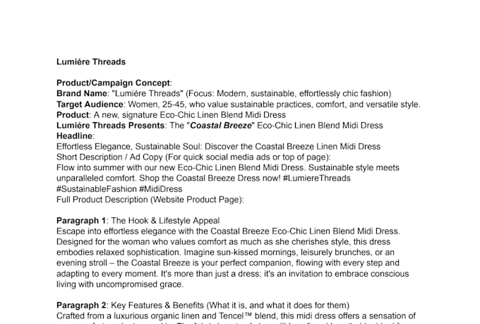 compelling, SEO optimized copy